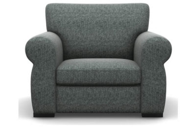 Heart of House Chloe Tweed Fabric Chair - Grey